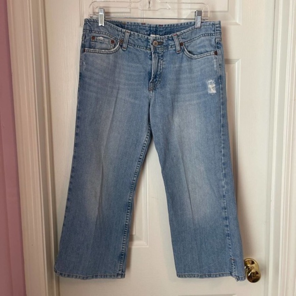 Lucky Brand Vintage Savy Jynx Crop Denim